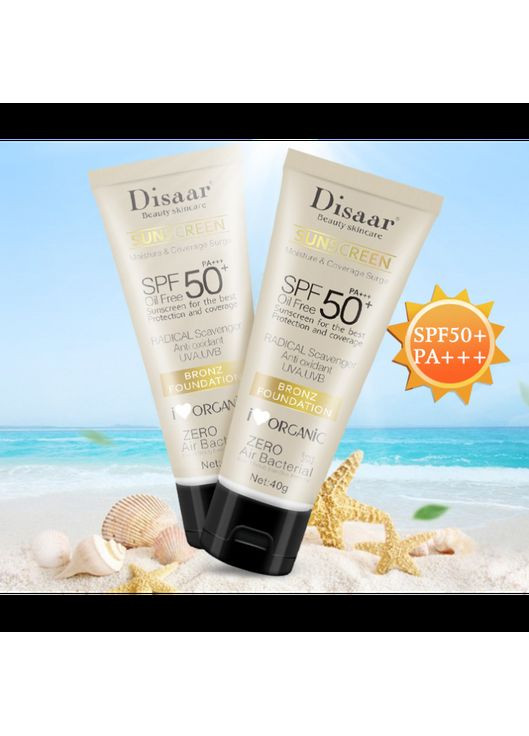 Disaar Солнцезащитный крем SPF 50 PA+++, 40 г — Крем, Китай (350349785)