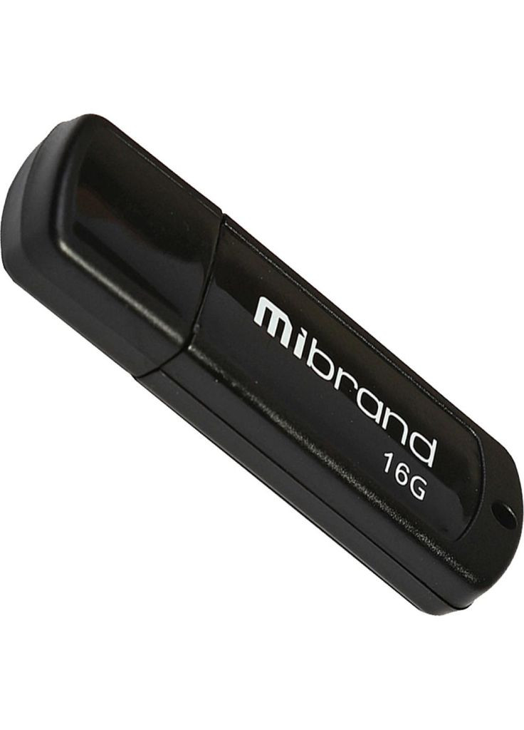 USB флеш накопичувач (MI2.0/GR16P3B) Mibrand 16gb grizzly black usb 2.0 (268140371)