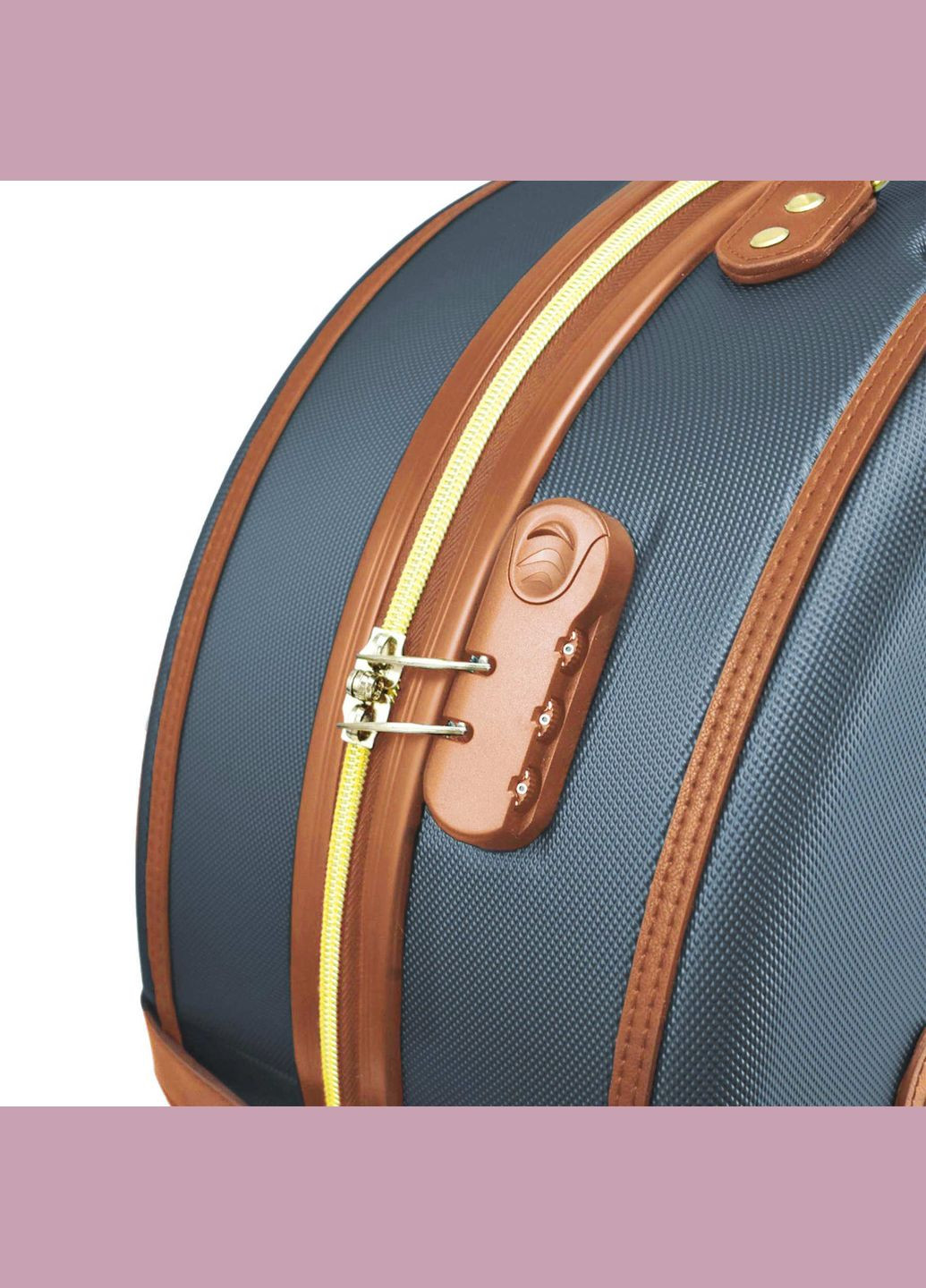 Чемодан 24" (M) Blue/Brown (T5672-3) Semi Line (315936721)