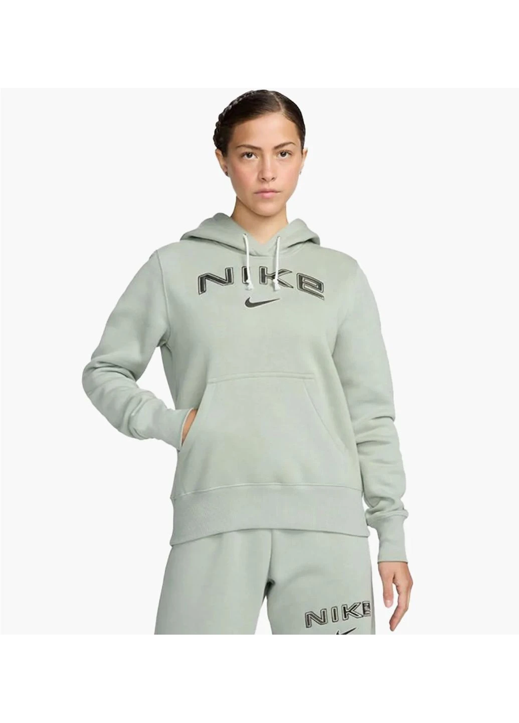 Худі жіноче Nsw Phnx Flc Green Nike (365963398)