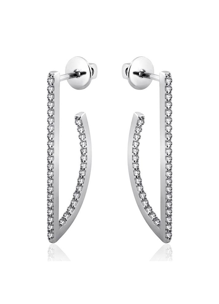 Серебряные серьги-гвоздики (4938) IRIJ (331016865)