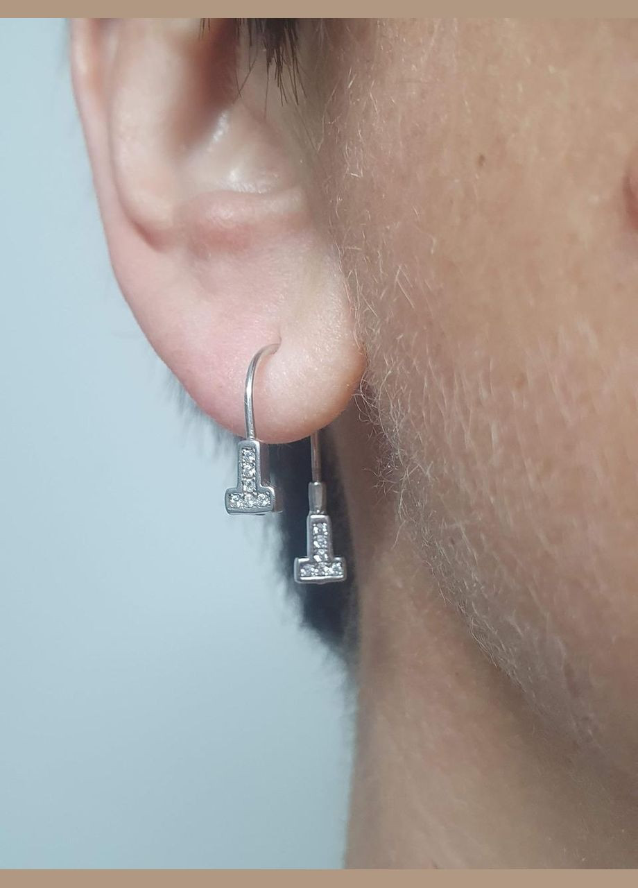 Срібні сережки 64907 No Brand (296660883)