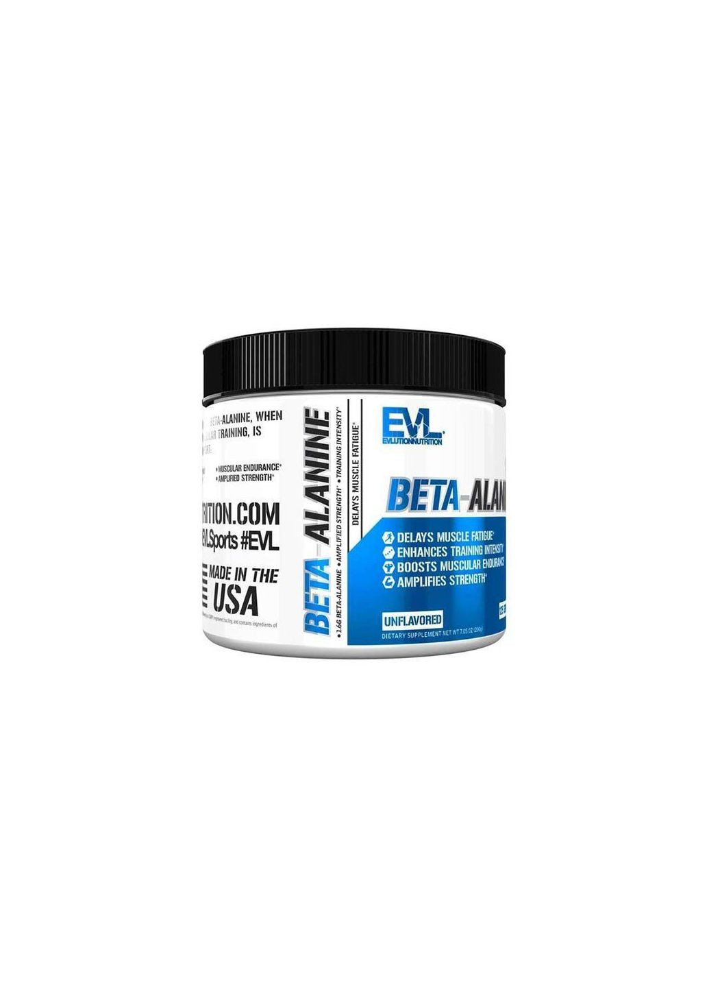 БетаАланин, Beta Alanine, 200г Без вкуса (27385002) EVLution Nutrition (293257135)