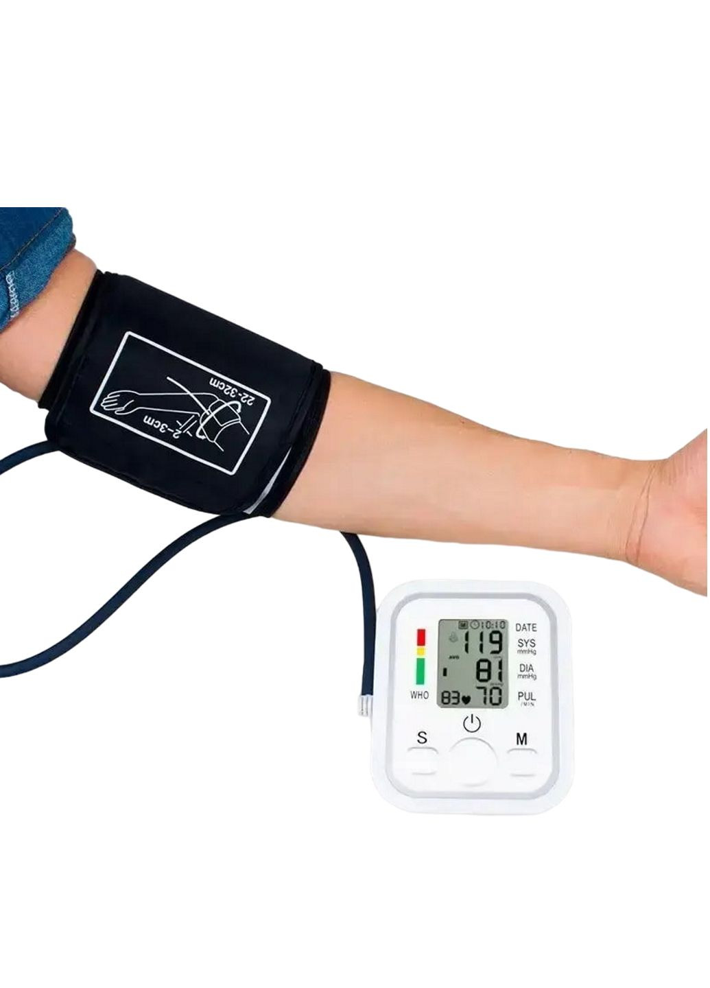 Автоматический тонометр с индикатором аритмии белый More ARM Style B02R (302244513)