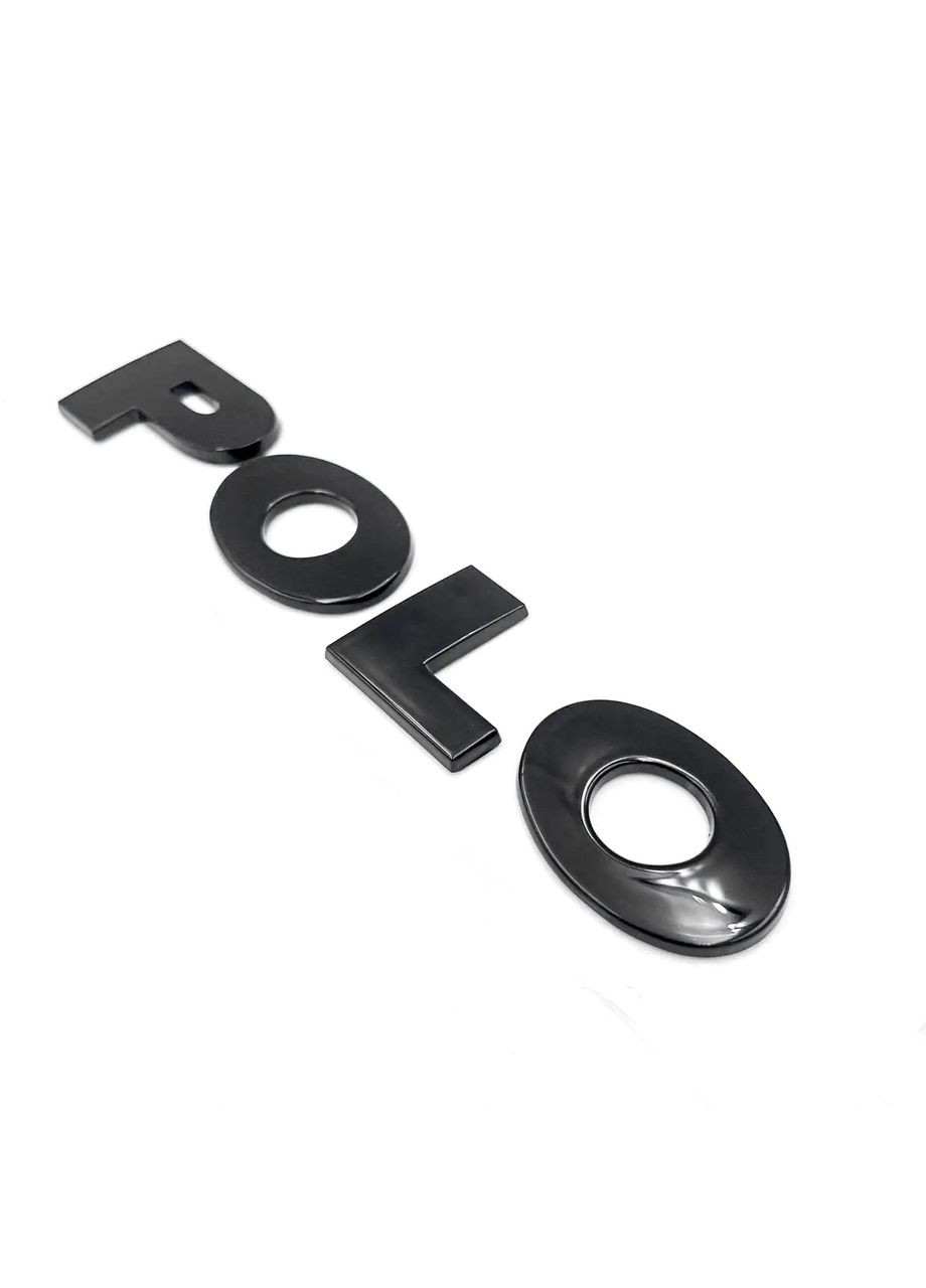 Емблема напис для (2002-2020г) ЧОРНИЙ ГЛЯНЕЦЬ 130х23 мм (на скотчі) 6R0853687A739 Volkswagen Polo (369610397)