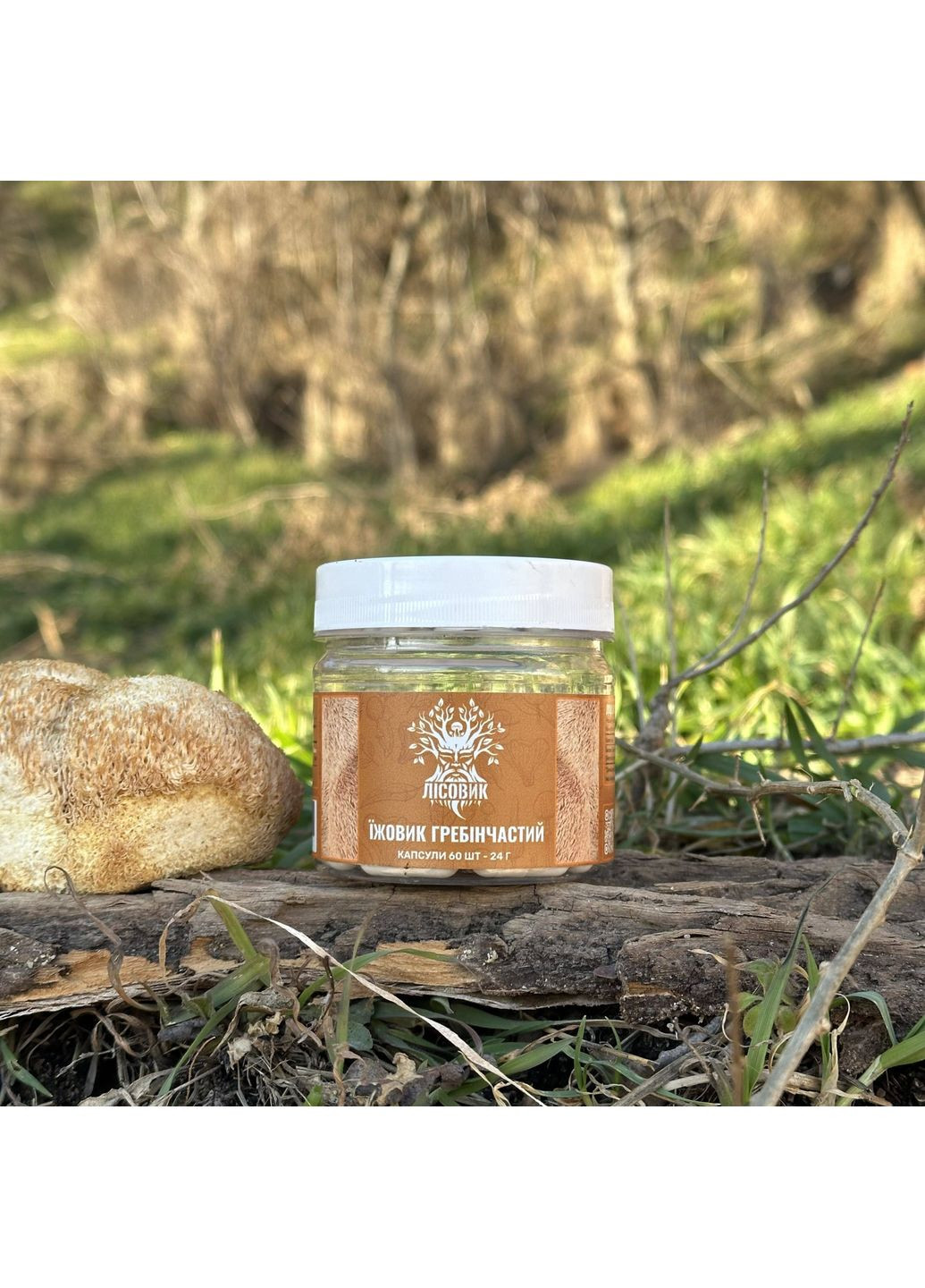 Ежовик гребенчатый в капсулах 60 шт по 0,4 г Лісовик (334293055)