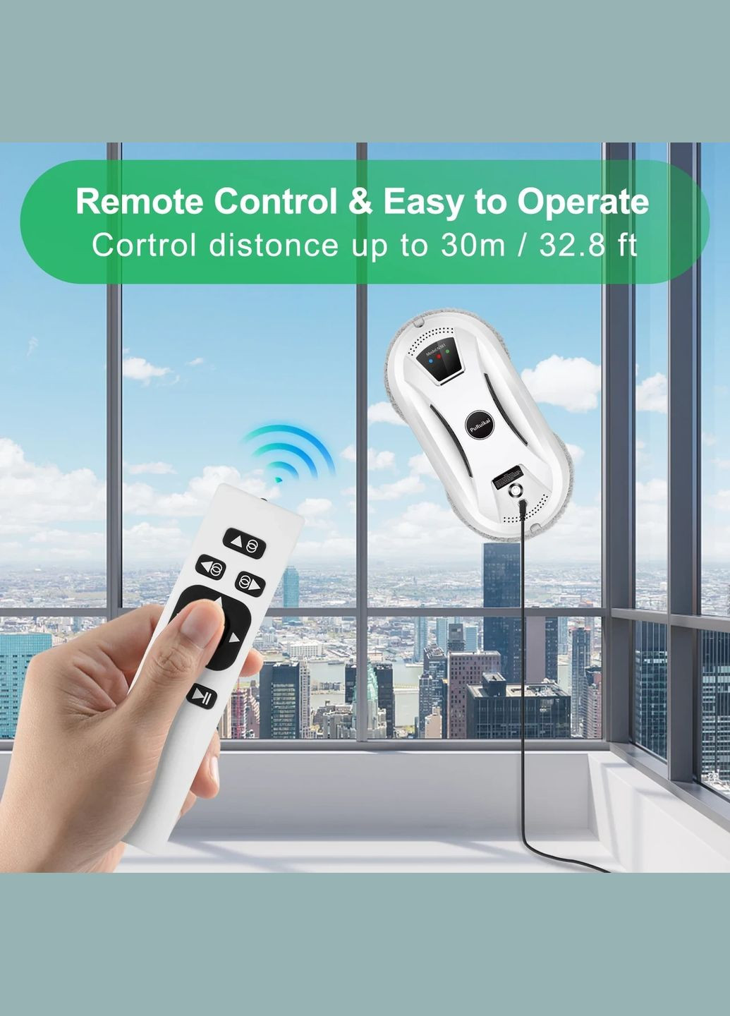 Интеллектуальный робот для мытья окон SmartCleaner PuRuikai No Brand (322639922)