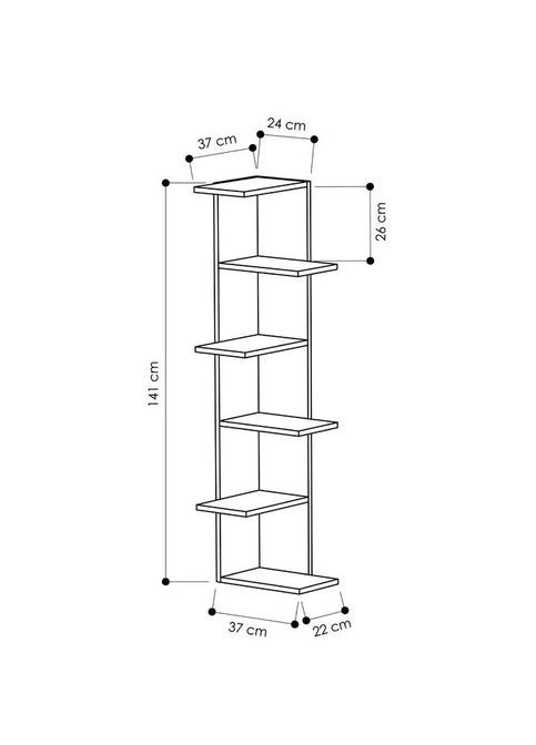 Стелаж кутовий з дерева Маренс 5 маренго-венге (УСП-50051912) No Brand (327868072)