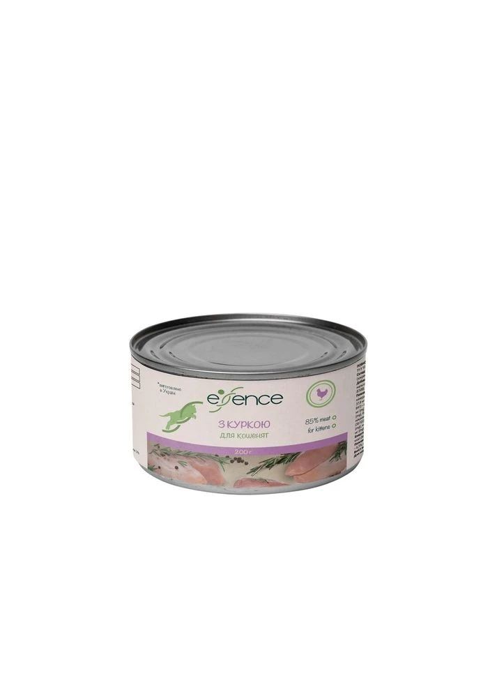 Влажный корм для котят с курицей, 200 г Essence (386997583)