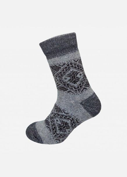 Шкарпетки чоловічі Тепло Карпат Ornament 40-45 Сірі Лео (276536074)