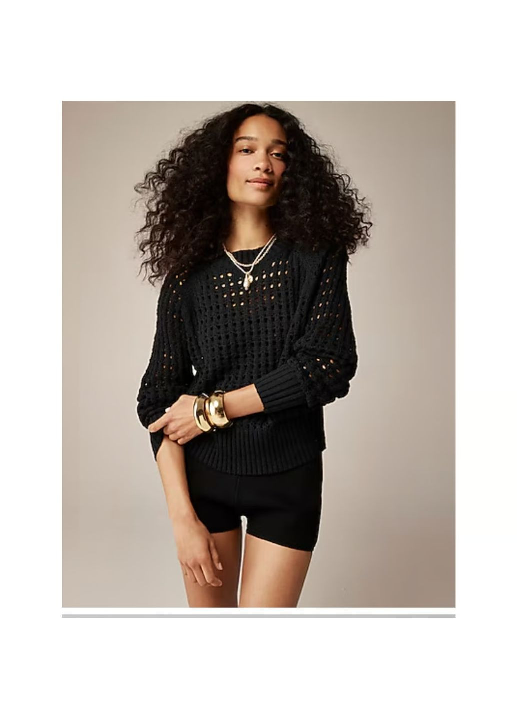 Чорний демісезонний светр J.Crew