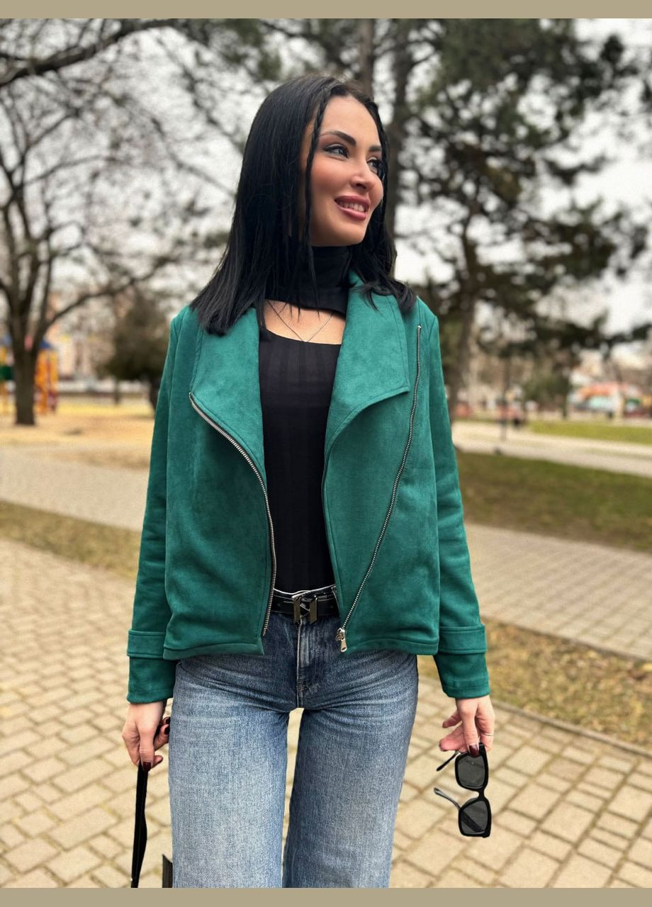 Зелена демісезонна куртка-жакет Fashion Girl "Nessa"