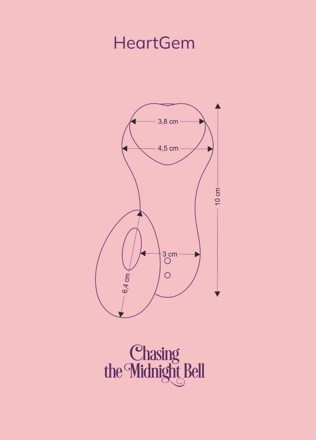 Вібратор у трусики HeartGem blue, на магніті, пульт ДК FairyGasm (335388199)