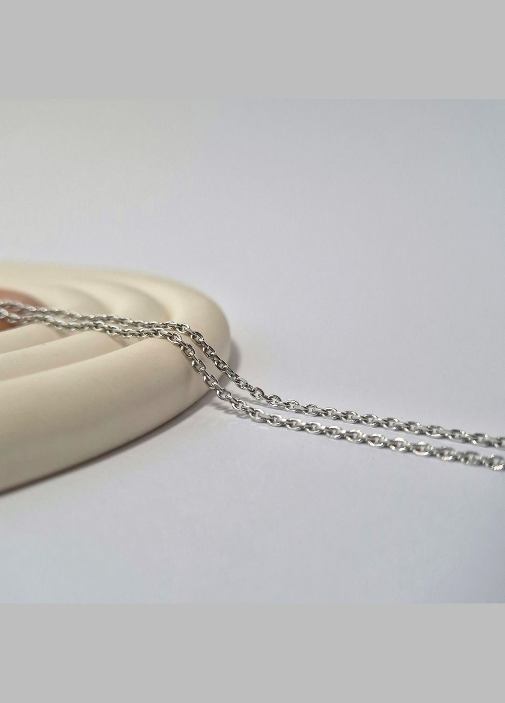 Серебряная цепочка цепь Якорь см серебро 925 пробы Родированное 863р4/55 4.40г No Brand (319159199)