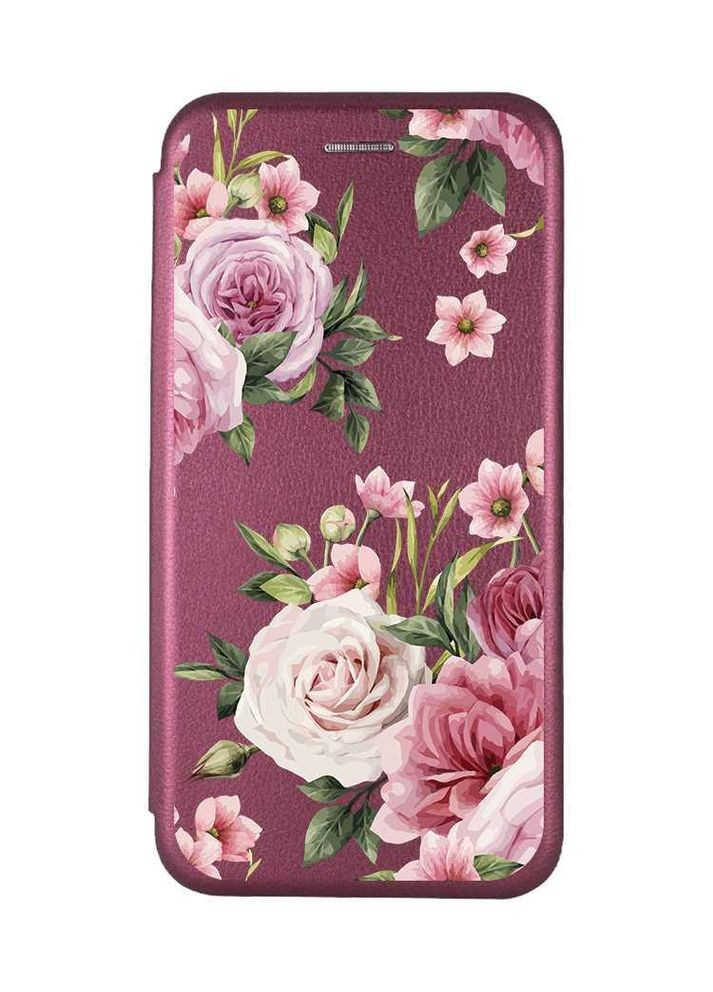 Чехол-книжка с рисунком для Samsung Galaxy A05s (A057):: Розовые цветы (принт 287) G-Case (355394129)