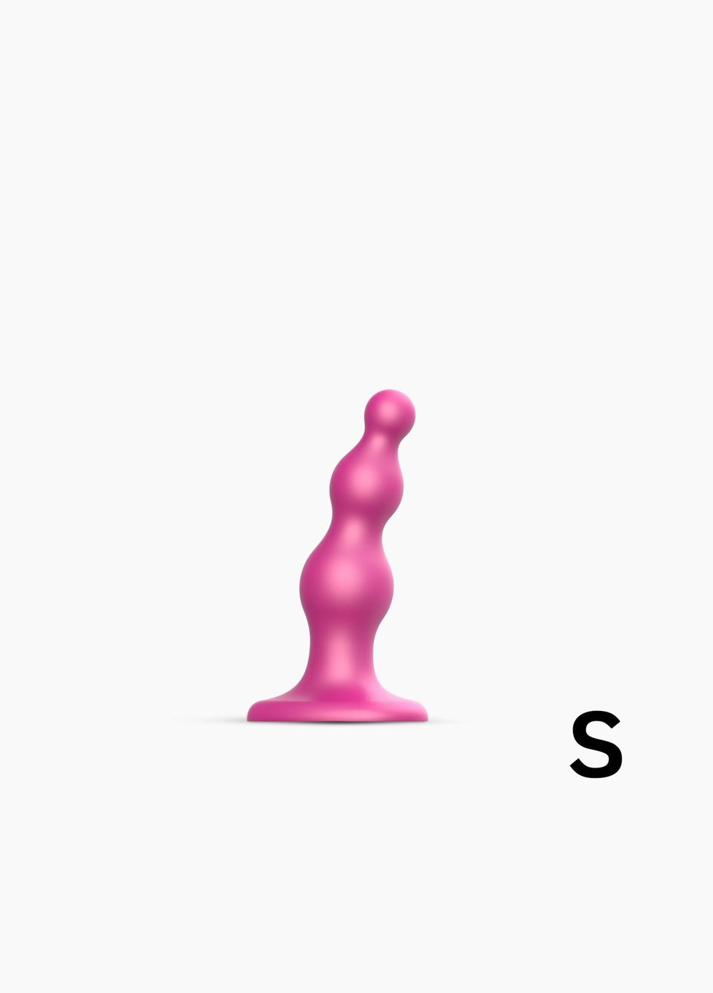 Насадка для страпона Dildo Plug Beads Framboise Metallic S Strap-On-Me (369949796)