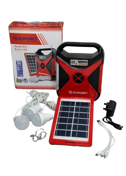 Автономная зарядная система Euronet Euro-102 8000 мА/ч с солнечной панелью/фонарем/лампой (1990185518) No Brand (328261738)