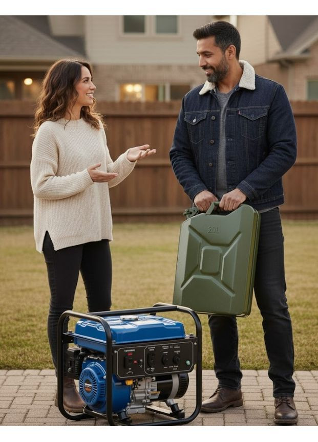 Каністра 20 л сталева вертикальна для бензину палива та безпечного транспортування (2104618811) Lavita (369963232)