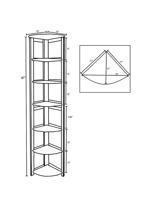 Стеллаж кухонный из дерева Белмонд сиена (СТА-025605) No Brand (327860718)