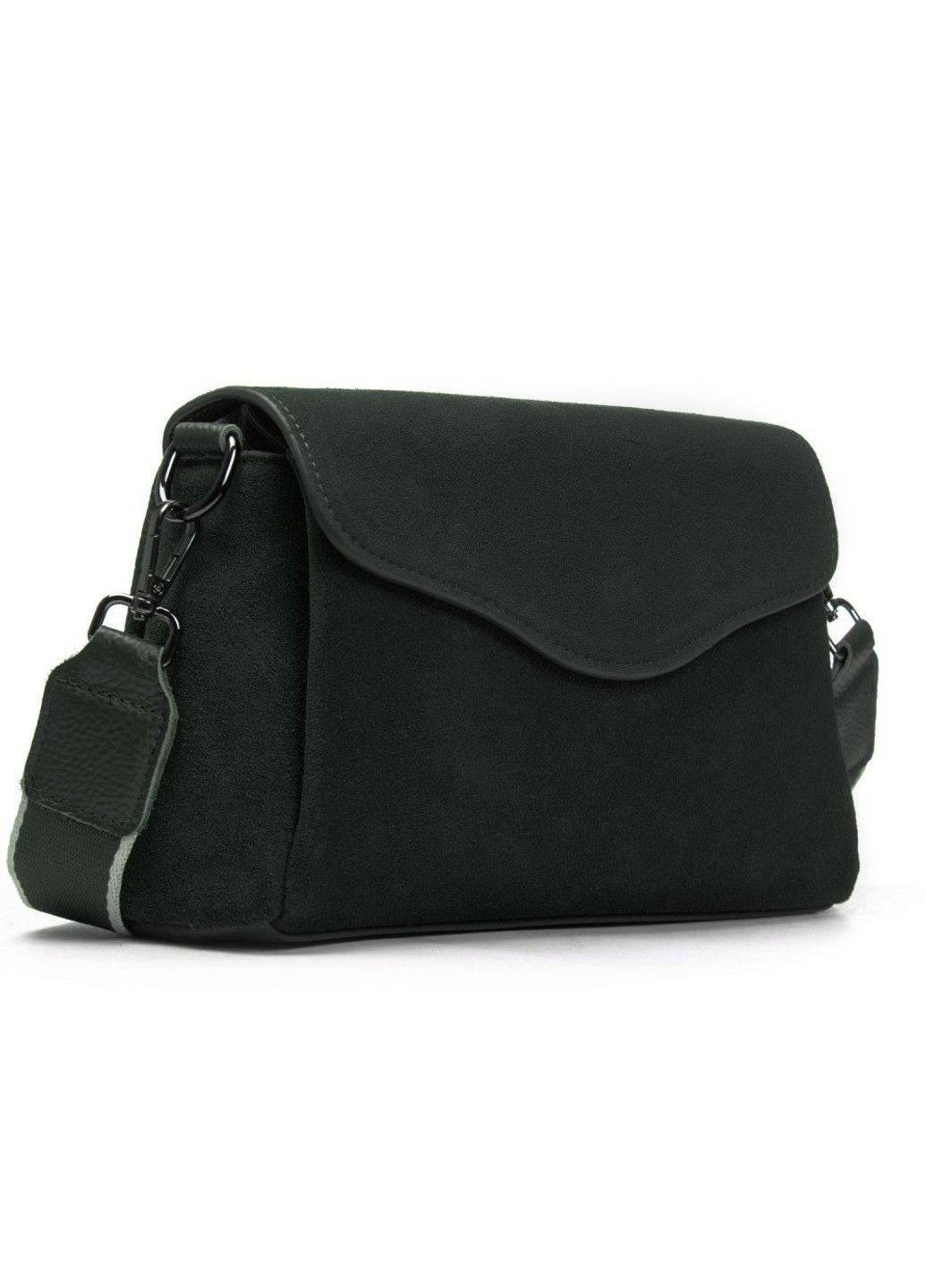 Женская замшевая сумка 99118 green Alex Rai (366092189)