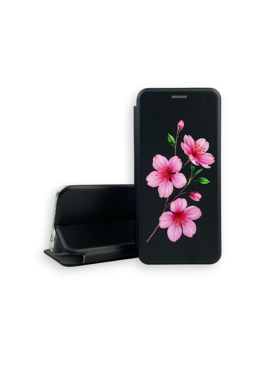 Чехол книжка с 3D принтом для 7T из экокожи с подставкой и магнитом черная gd2 OnePlus (366388455)