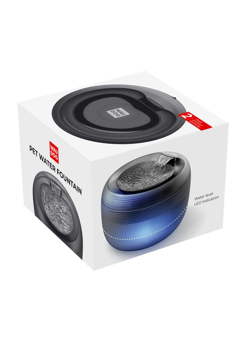 Фонтан-поїлка для собак і котів автоматичний з підсвіткою, 2,5 л WAUDOG (323205410)