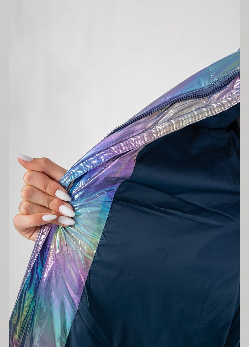 Комбинированная демисезонная куртка женская демисезонная плащевка Ager 243R2022-2