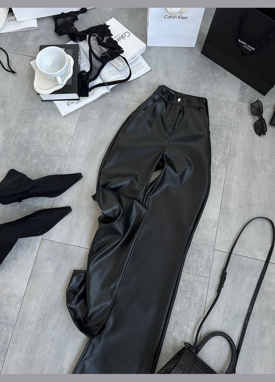 Штани жіночі з еко-шкіри прямого крою Adelante (316513757)