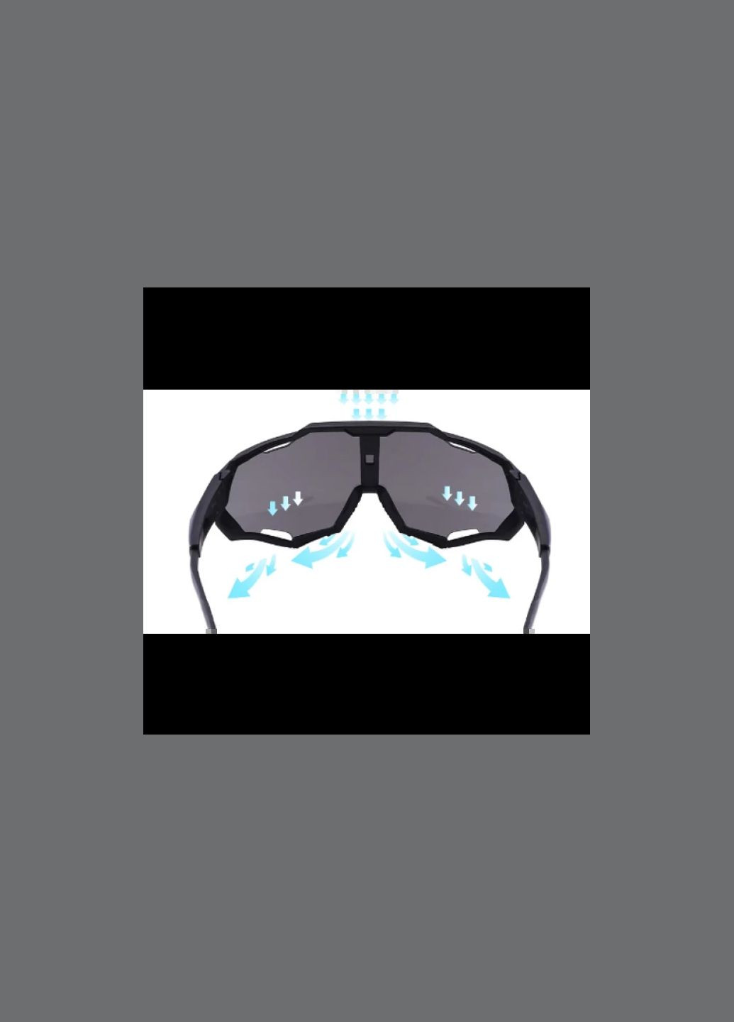 Очки солнцезащитные футуристический молодежный стиль y2k kpop черный No Brand (322337137)