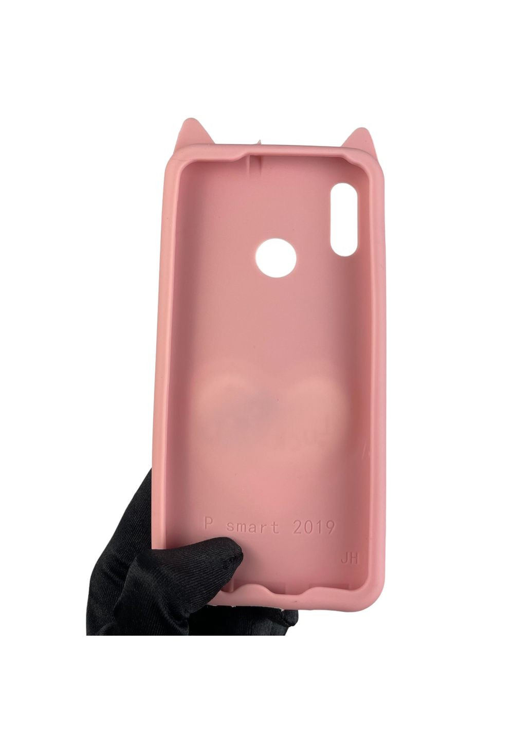 Чехол для Honor 10 Lite детский 3д в форме котика переливашка сердечко на хуавей хонор 10 лайт пудровый Huawei (366018705)