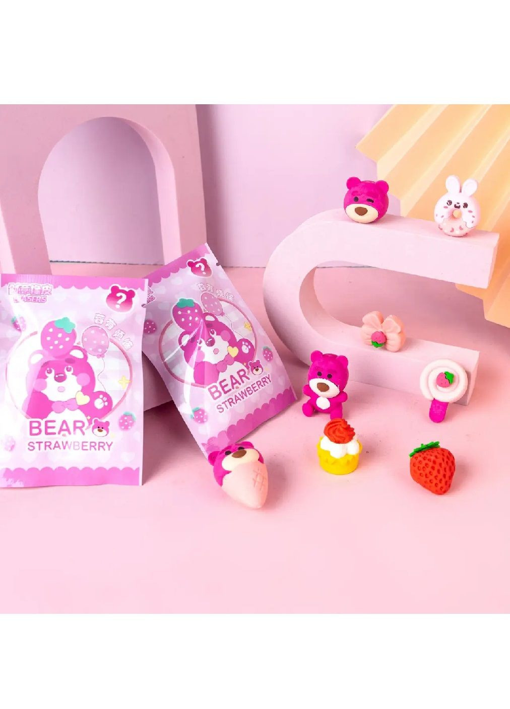 Подарочный набор бокс с игрушками фигурками сюрпризами персонажем 32 фигурки 27x15x15 см (480802-Prob) Медведь Лотсо Unbranded (344464807)