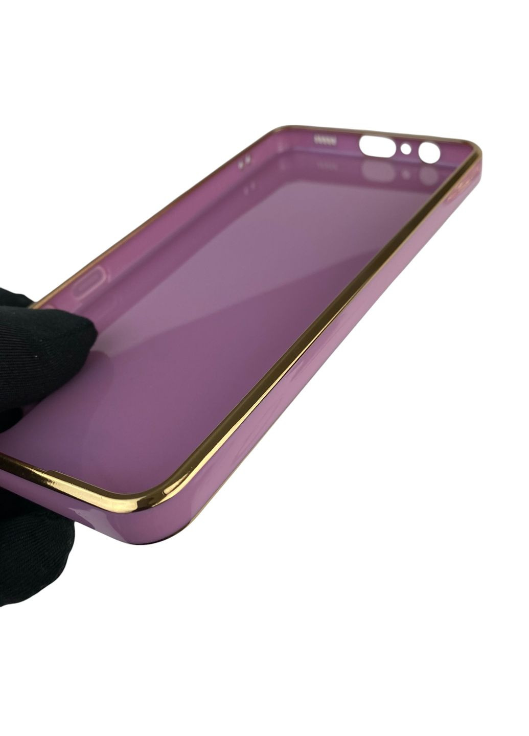 Чехол для Galaxy A02 SM-A022G с защитой камеры с золотой окантовкой на самсунг а02 черничный gs1 Samsung (366234962)