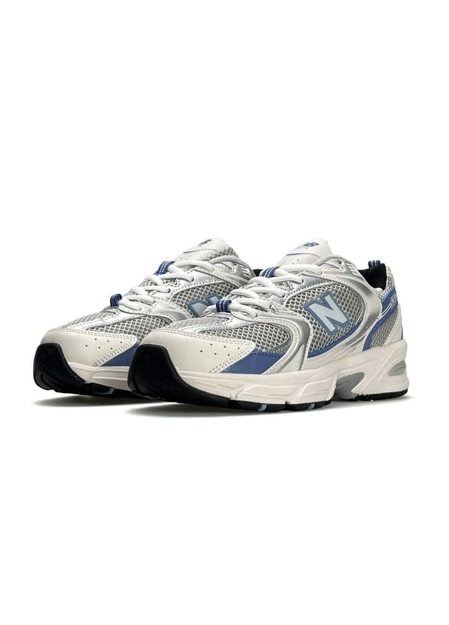 Светло-голубые демисезонные кроссовки мужские new balance 530 steel blue mr530kc нью беланс 530 No Brand