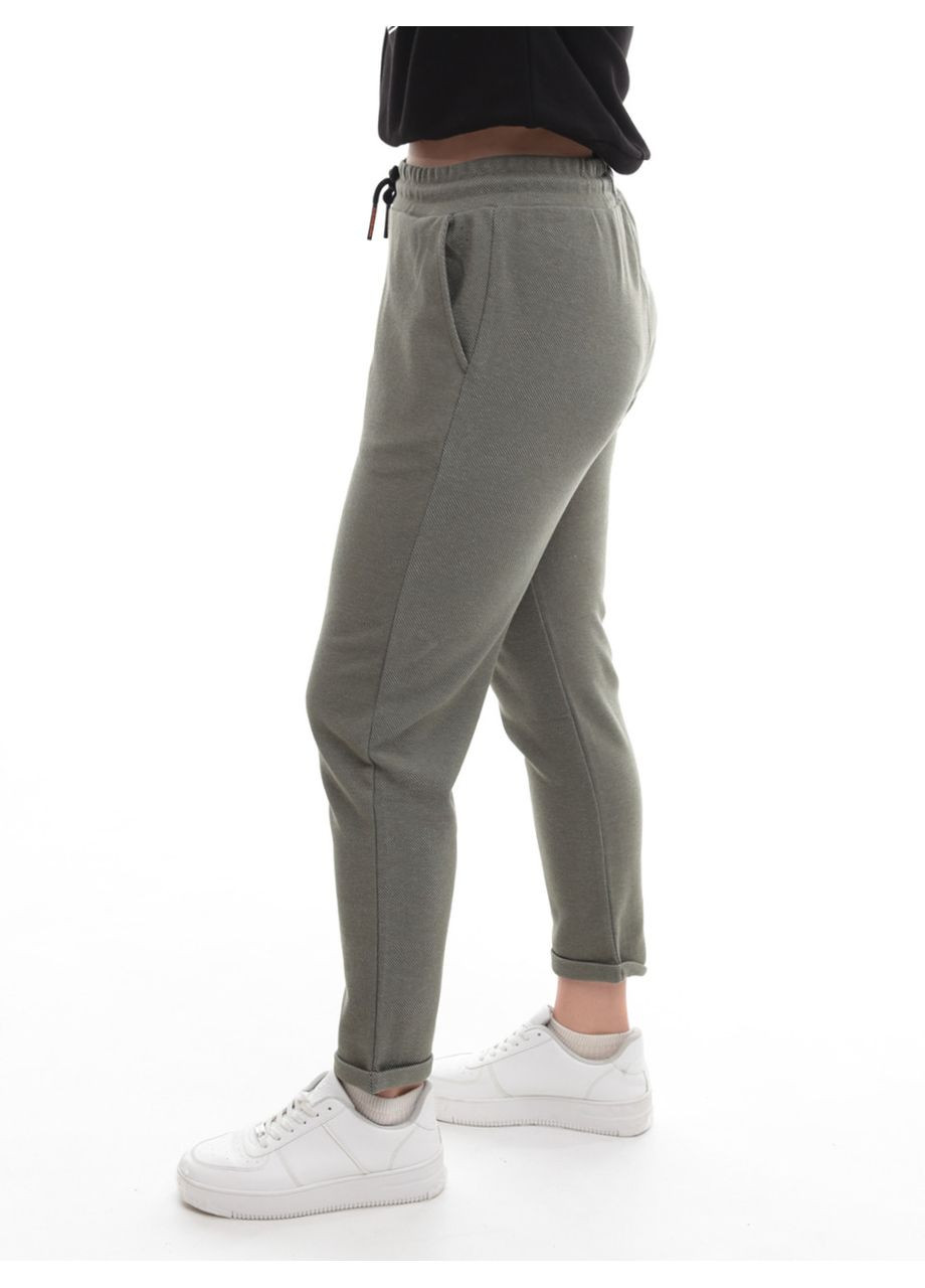 Брюки женские зеленые МОМ пояс на резинке JEANSclub MOM (306518860)