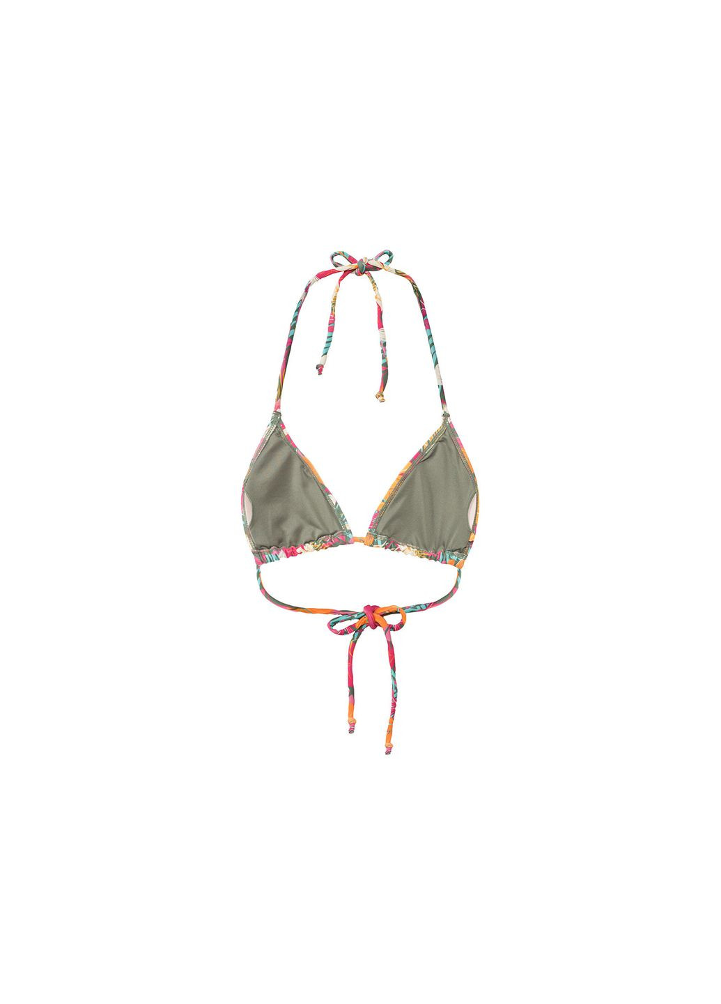 Комбінований купальник роздільний на підкладці з принтом для жінки lycra® 407621 різнобарвний бікіні Esmara