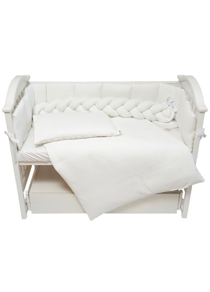 Постельный комплект Cotton, 7 элементов, белый () Twins 4077-TC-01 (361019943)