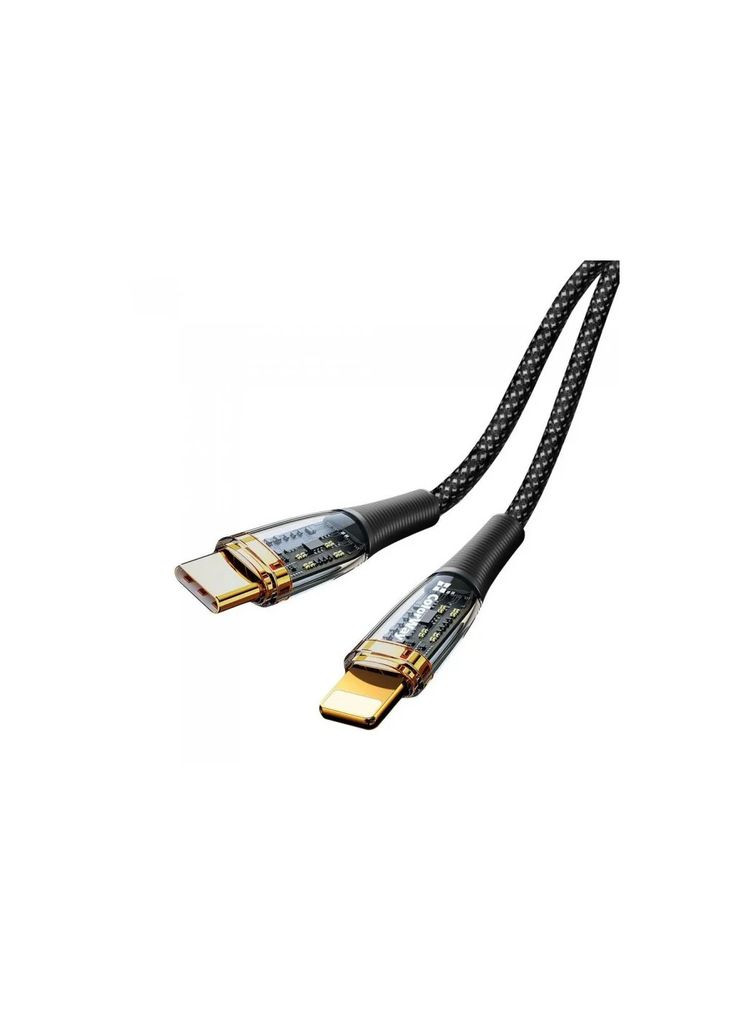 Дата кабель (m448430) Colorway USB-C to Lightning 1.2m 3A 27W black (367072075)