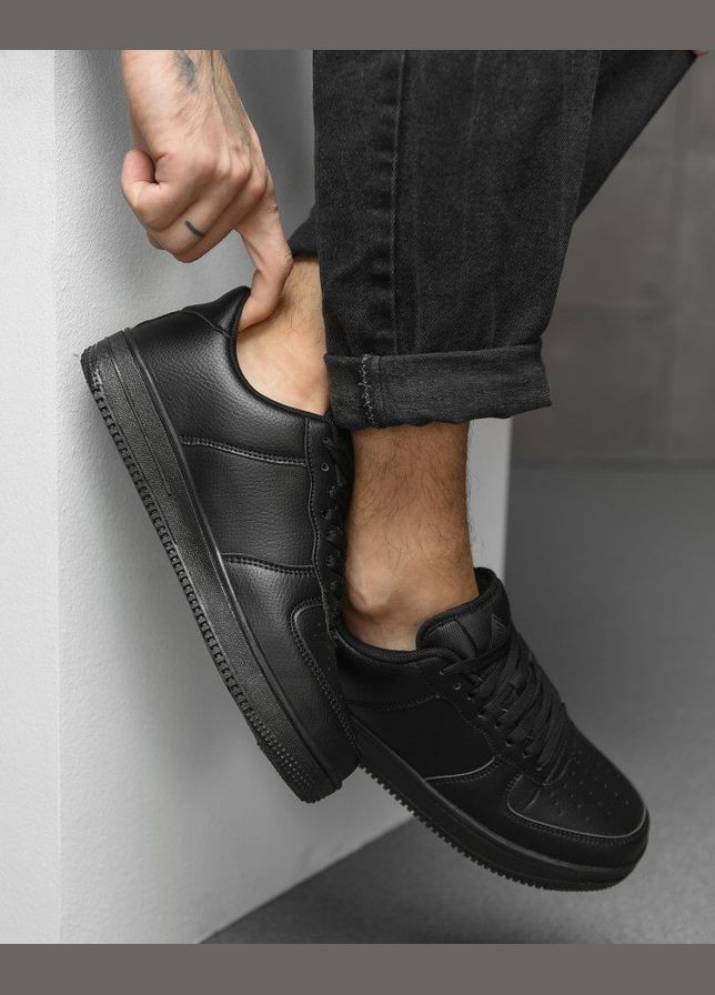 Чорні Осінні чоловічі кросівки force нв black No Brand