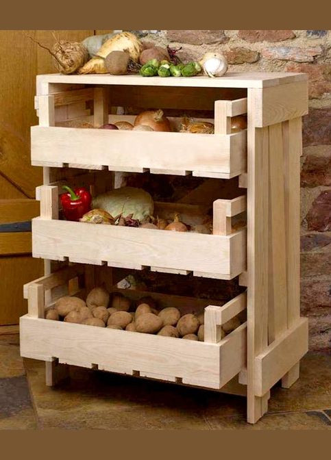 Стелаж для овочів і фруктів з дерева Спетанія бланже (ЯХТ-009701) No Brand (327847013)