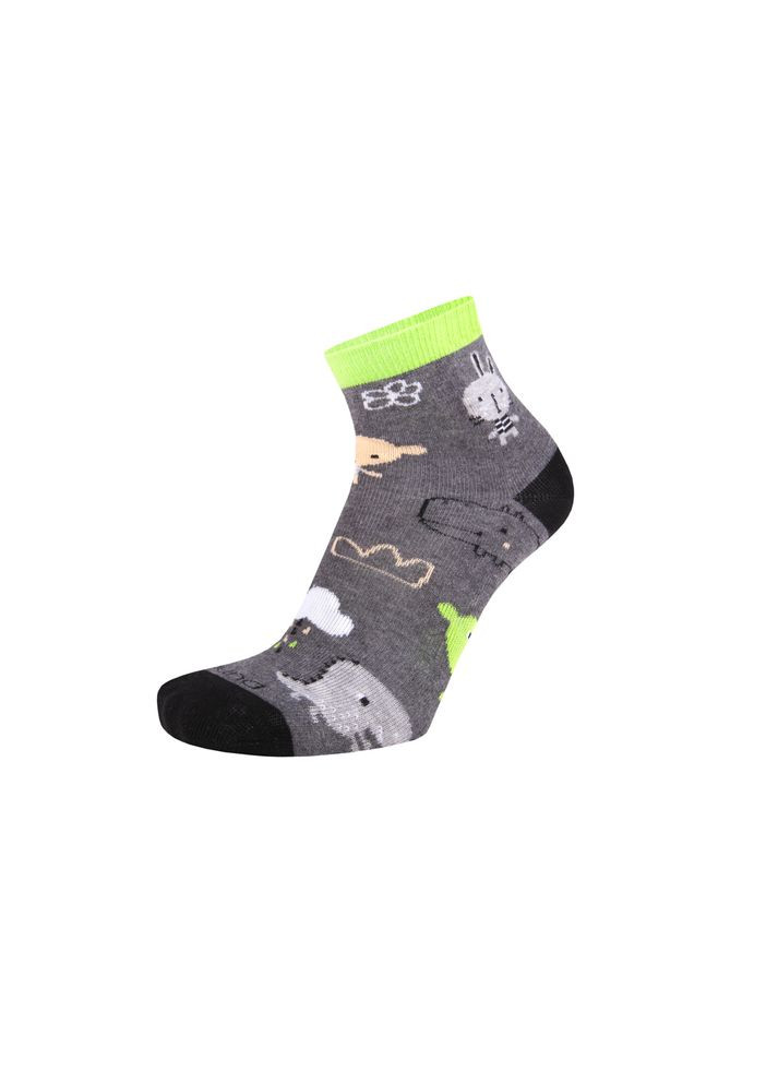 Носки детские демисезонные хлопчатобумажные 4279 Темно-серый Duna (358935035)