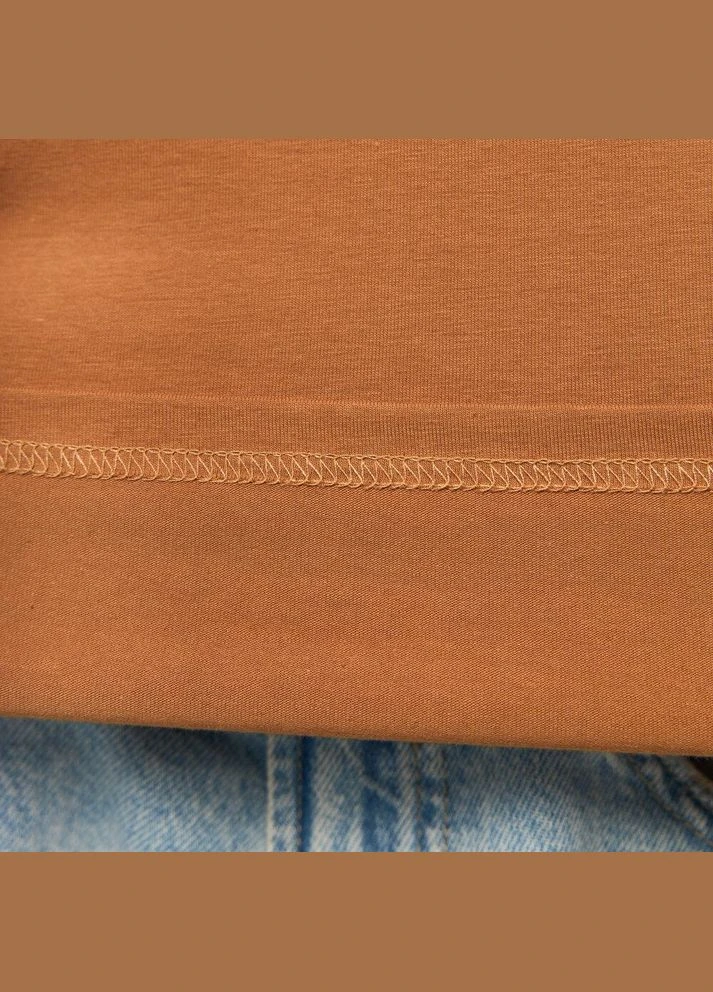 Койот чоловіча класична футболка однотонна койот з коротким рукавом No Brand