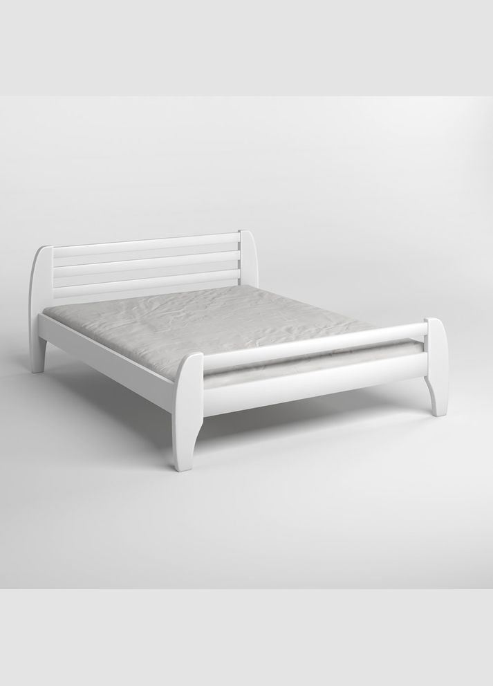 Односпальная деревянная кровать Милан (RAL9003) 90х190 см (MBG-6410) Mebigrand (366085269)