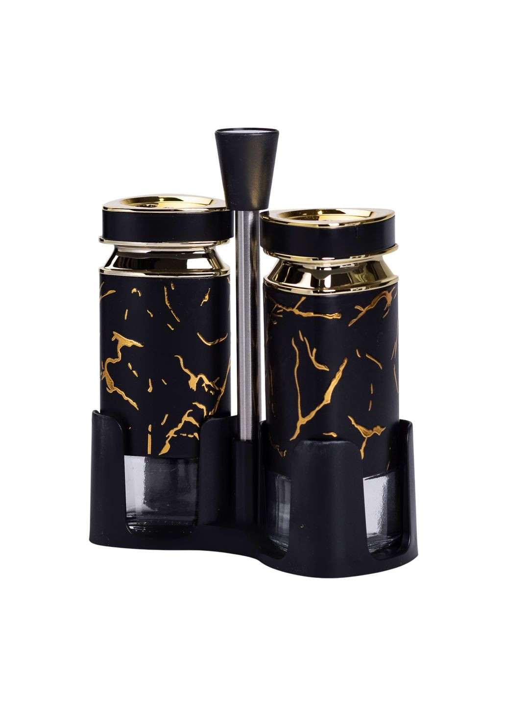 Набір ємностей для спецій на підставці Heart 2 баночки по 120 мл, Yiwu (328603979)