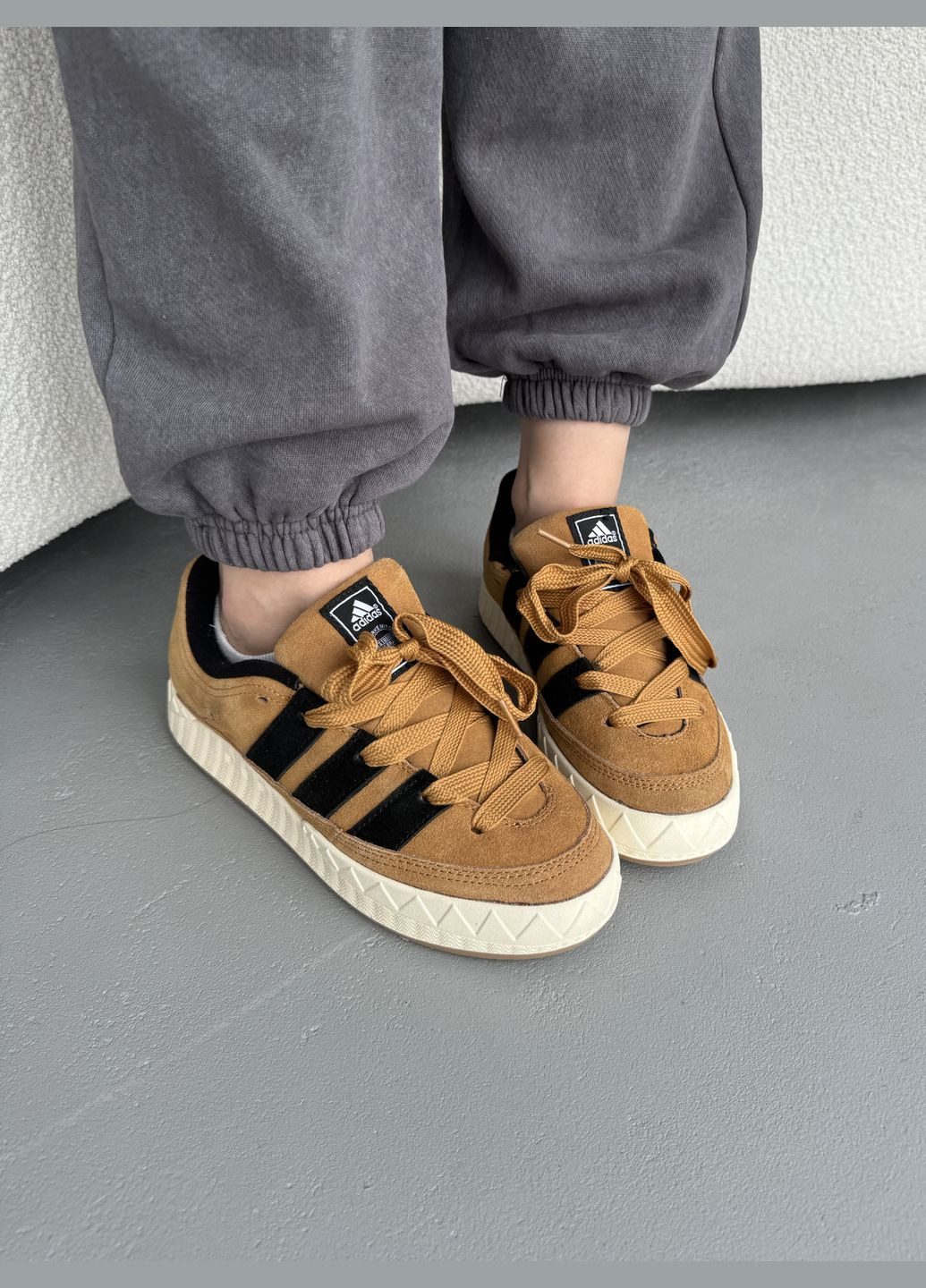 Кросівки жіночі і чоловічі Adidas Adimatic brown | Адідас Адіматік коричневі No Brand коричневі демісезони (316507755)