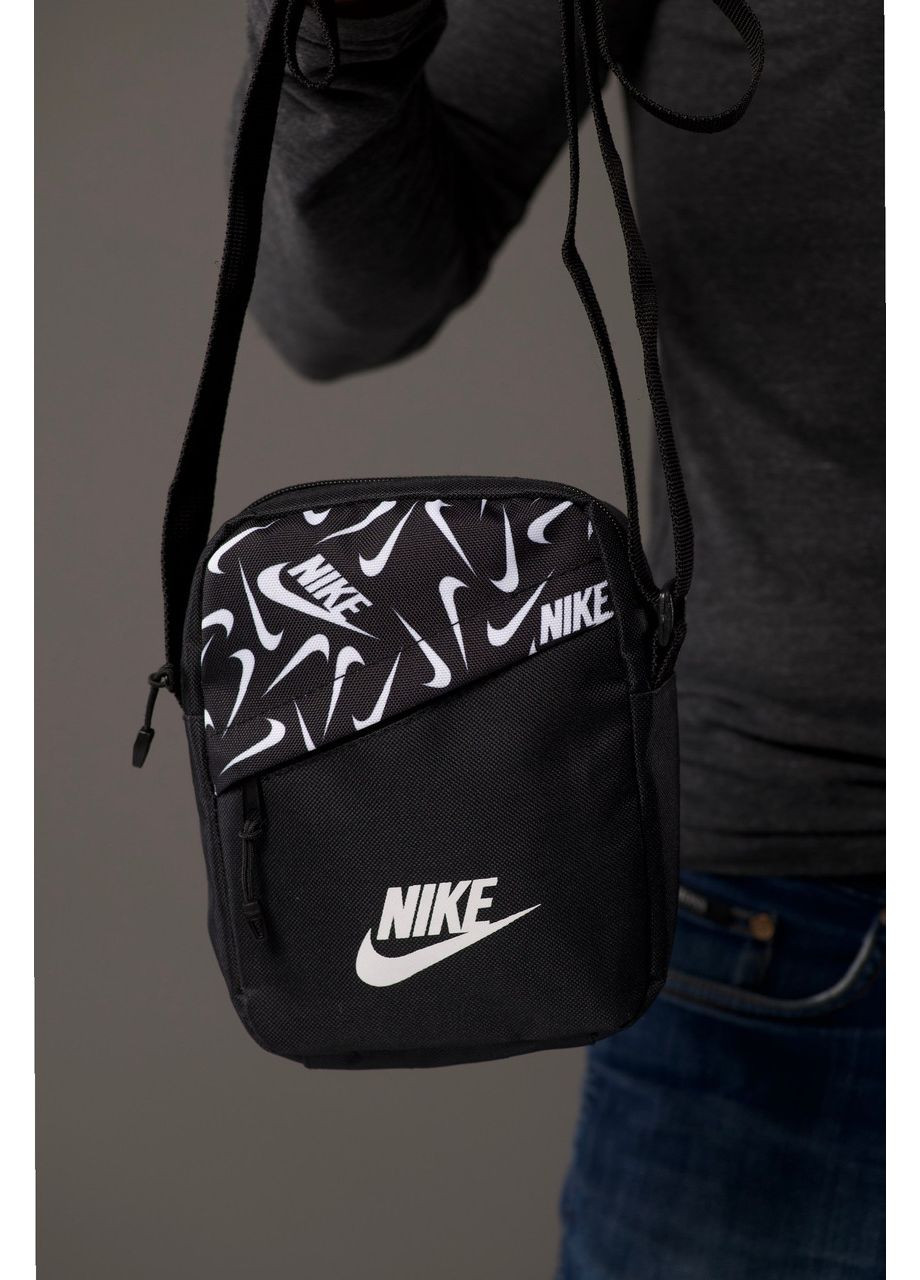 Чорна сумка чоловіча через плече - мінімалізм і зручність No Brand (365761987)