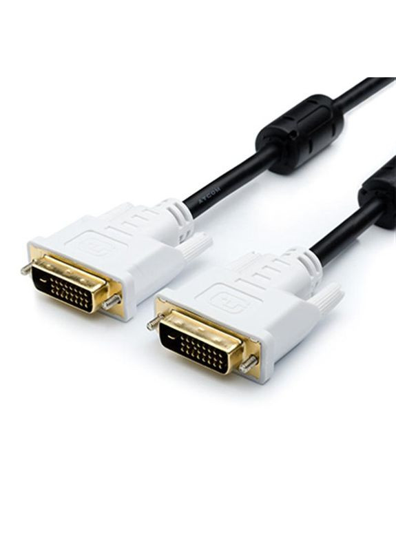 Кабель DVI - DVI (M/M), 3 м, Black/White (9148) Atcom (341487628)