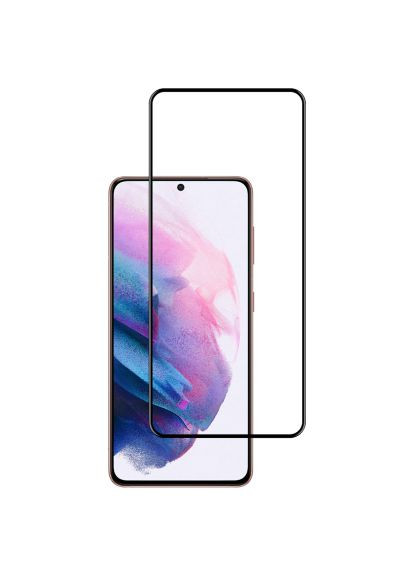 Скло захисне (1283126510519) ACCLAB Full Glue Samsung S21 (G991) Black (366482084)