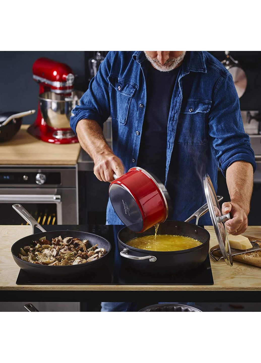 Сковорода FHA, 24 см з керамічним покриттям (CC005693-001) KitchenAid (370641566)