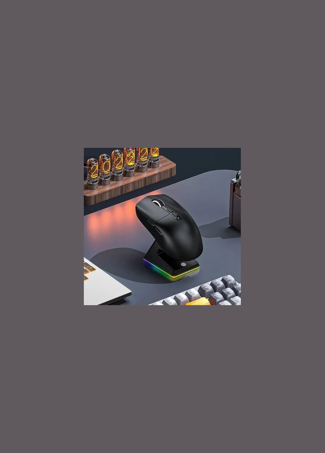 X6 Black + Зарядна станція RGB | Сенсор PAW3395 | 65 годин акум ATTACK SHARK (345627087)