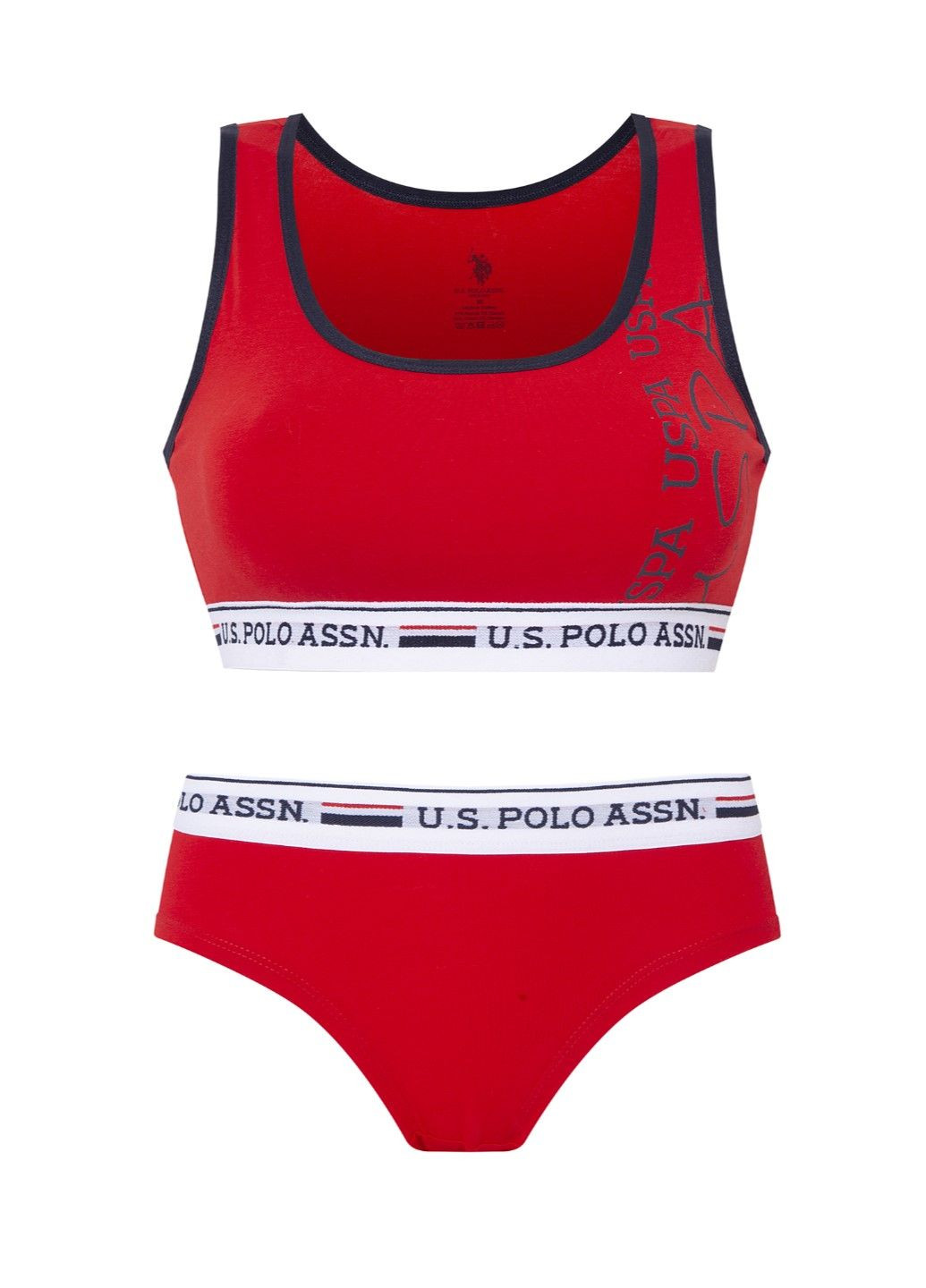 Червоний демісезонний комплект білизни жіночий U.S. Polo Assn. 66255